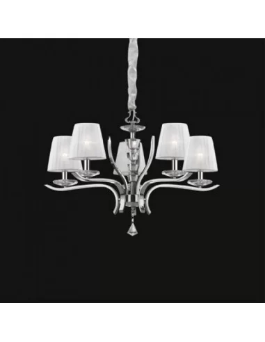 Pakabinamas šviestuvas pegaso sp5 chrome white, Ideal lux
