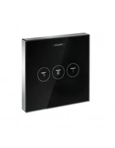 Paskirstytojas dušo/vonios maišytuvui potinkinis ShowerSelect glass 3 funkcijos chromas/juodas, Hansgrohe