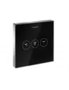Paskirstytojas dušo/vonios maišytuvui potinkinis ShowerSelect glass 3 funkcijos chromas/juodas, Hansgrohe
