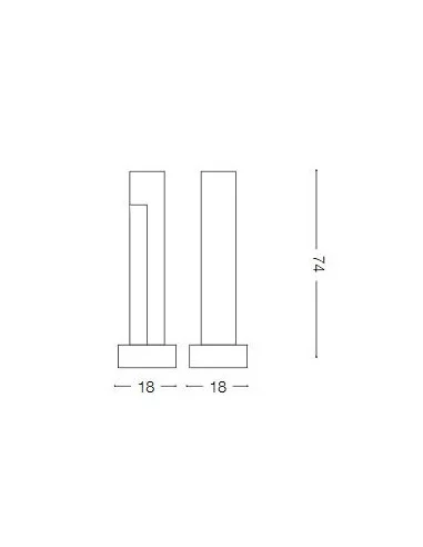 Pastatomas šviestuvas titano l, Ideal lux