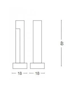 Pastatomas šviestuvas titano s, Ideal lux