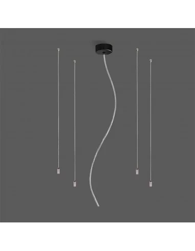 Pakabinimo komplektas šviestuvams london, 3m, black, ACB design