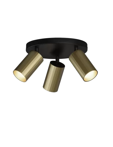 Lubinis kraipomas šviestuvas modrian 3l round gold, ACB design