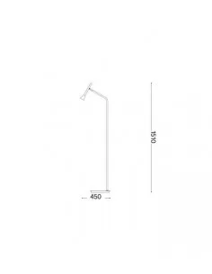 Pastatomas šviestuvas diesis pt satin nickel, Ideal lux