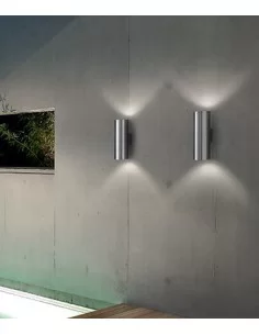 Sieninis dvikryptis šviestuvas gun s aluminum, Ideal lux