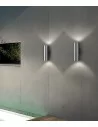Sieninis dvikryptis šviestuvas gun s aluminum, Ideal lux