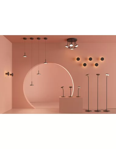 Pakabinamas LED šviestuvas corvus black, ACB design
