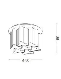 Lubinis šviestuvas compo 6, Ideal lux