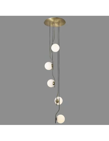 Pakabinamas šviestuvas maui 5 gold, ACB design