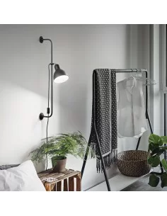 Sieninis šviestuvas shower black, Ideal lux