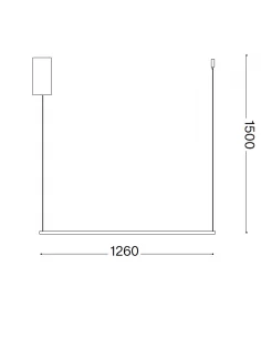 Pakabinamas LED šviestuvas essence white, Ideal lux