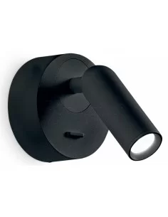 Sieninis šviestuvas bean round black, Ideal lux