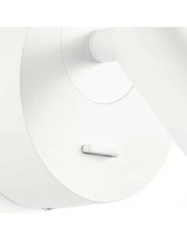Sieninis šviestuvas bean round white, Ideal lux