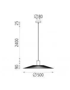 Pakabinamas šviestuvas pamela d50 black, ACB design