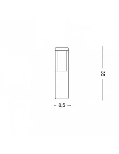 Pastatomas LED šviestuvas tifone-2 pt, Ideal lux