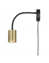 Sieninis šviestuvas explore flex black/brass, Nordlux