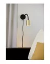 Sieninis šviestuvas explore flex black/brass, Nordlux