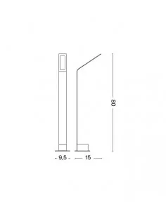 Pastatomas LED šviestuvas agos pt big 3000k, Ideal lux