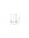 Pakabinamas šviestuvas perlage sp11 satin brass, Ideal lux
