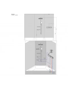 Maišytuvas dušo termostatinis RainSelect, Hansgrohe