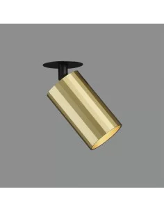 Įleidžiamas kraipomas šviestuvas modrian 1l gold, ACB design
