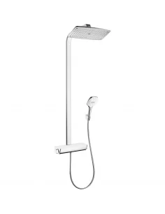 Dušo sistema su termostatiniu maišytuvu Raindance E Showerpipe 360 1jet chromas, Hansgrohe