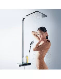 Dušo sistema su termostatiniu maišytuvu Raindance E Showerpipe 360 1jet chromas, Hansgrohe