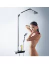 Dušo sistema su termostatiniu maišytuvu Raindance E Showerpipe 360 1jet chromas, Hansgrohe