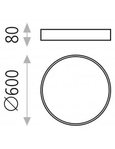 Lubinis dimeriuojamas LED šviestuvas minsk black d60 dali/push, ACB design