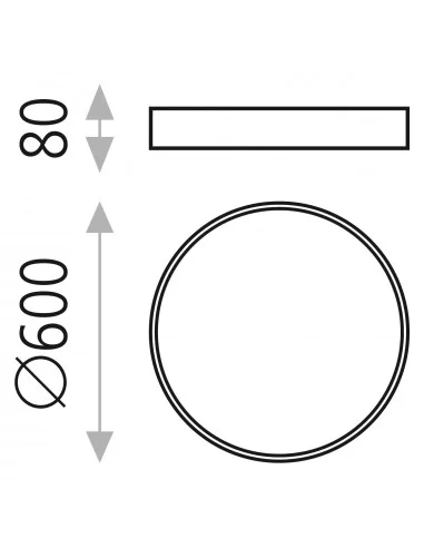 Lubinis dimeriuojamas LED šviestuvas minsk black d60 dali/push, ACB design