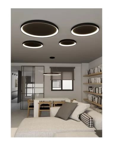 Lubinis LED dimeriuojamas šviestuvas grace d48 4000k black, triac, ACB design