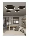 Lubinis LED dimeriuojamas šviestuvas grace d48 4000k black, triac, ACB design