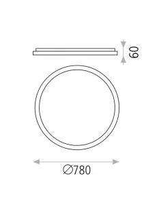 Lubinis LED dimeriuojamas šviestuvas grace d78 4000k black, triac, ACB design