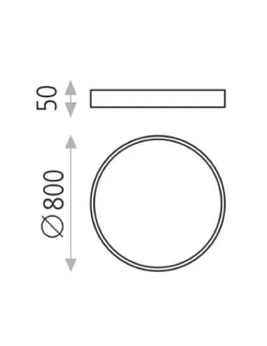 Lubinis LED šviestuvas london white d80 3000k, ACB design