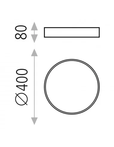 Lubinis LED šviestuvas minsk black d40 dimeriuojamas dali/push, ACB design