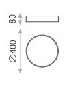 Lubinis LED šviestuvas minsk black d40 dimeriuojamas dali/push, ACB design