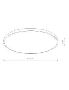 Lubinis šviestuvas agnes round LED white 64w 3000k, Nowodvorski