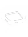 Lubinis šviestuvas agnes square LED white 16w 3000k, Nowodvorski
