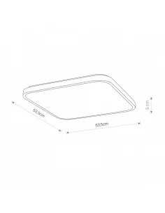 Lubinis šviestuvas agnes square LED white 64w 3000k, Nowodvorski