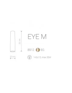 Lubinis šviestuvas eye m brass, Nowodvorski