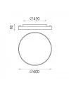 Lubinis šviestuvas lisboa d60 4000k black dimeriuojamas triac, ACB design