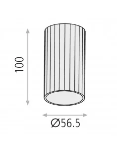 Lubinis šviestuvas modrian 1l black, ACB design