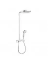 Dušo sistema su termostatiniu maišytuvu Raindance Select E Showerpipe 300 3Jet chromas, Hansgrohe