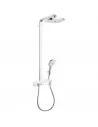 Dušo sistema su termostatiniu maišytuvu Raindance Select Eshowerpipe 300 2jet chromas, Hansgrohe