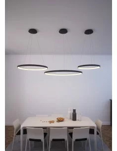Pakabinamas LED šviestuvas grace d98 4000k triac black, ACB design
