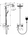 Dušo sistema su termostatiniu maišytuvu Raindance Select Eshowerpipe 300 2jet chromas, Hansgrohe