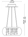 Pakabinamas šviestuvas audi-80 sp8, Ideal lux