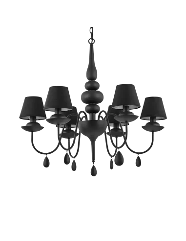 Pakabinamas šviestuvas blanche sp6 black, Ideal lux