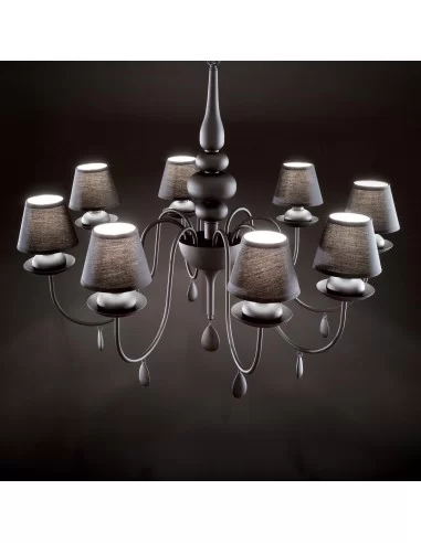 Pakabinamas šviestuvas blanche sp8 black, Ideal lux