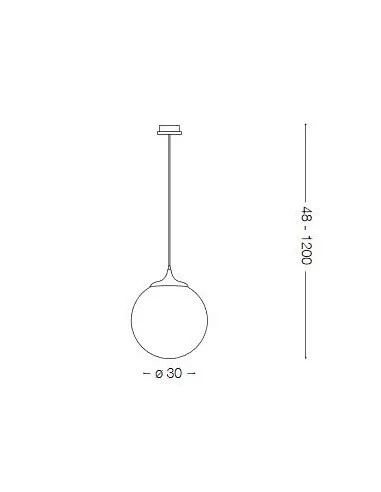 Pakabinamas šviestuvas boa white, Ideal lux